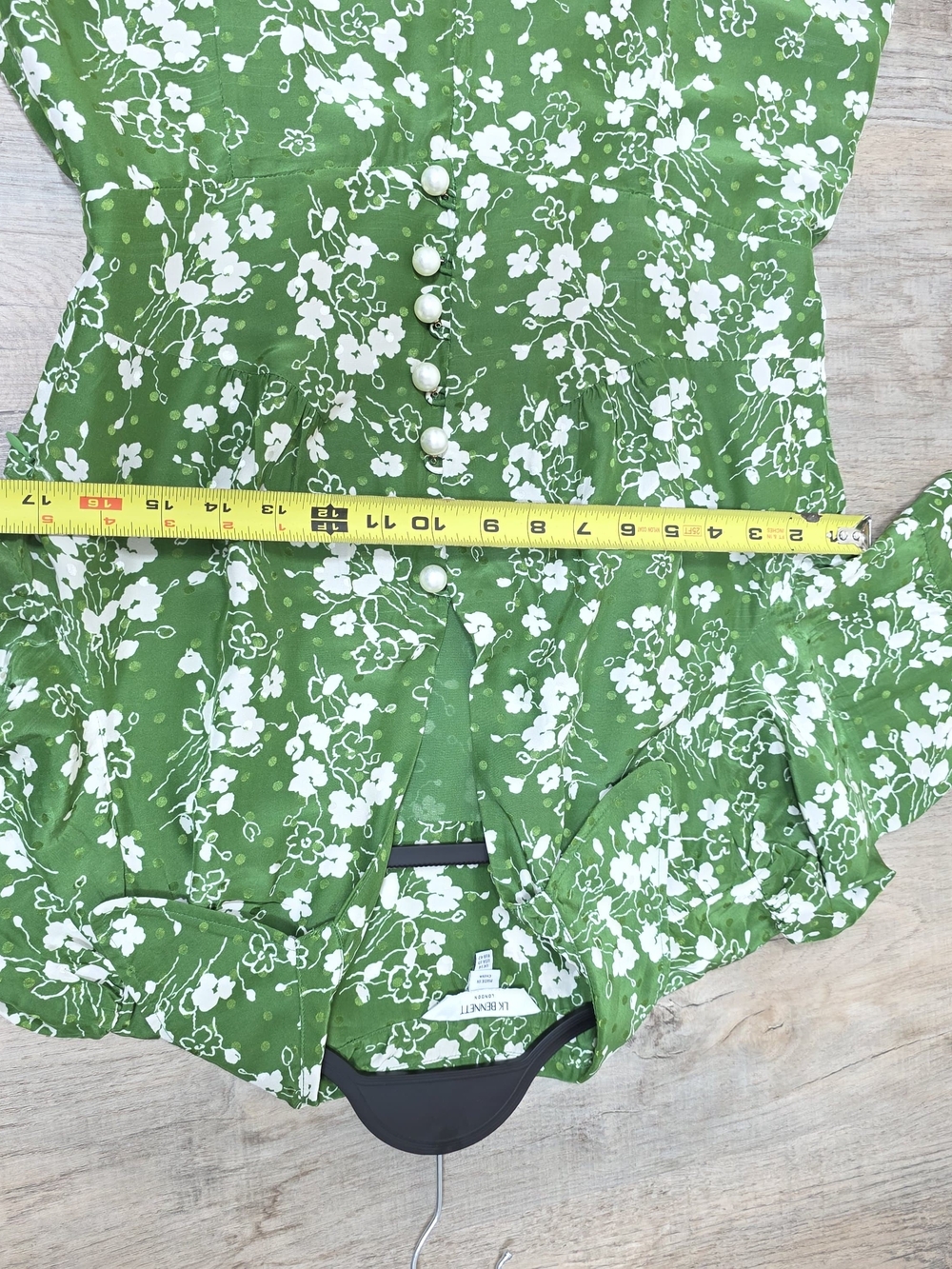 L.K. BENNETT SILK SOPHIE WILDFLOWER DRESS SIZE 10 MSRP $675 - Picture 13 of 14